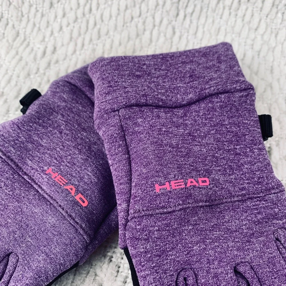 HEAD Performance Gloves Kids S Purple Sensation Touchscreen Grip Fleece Athletic
